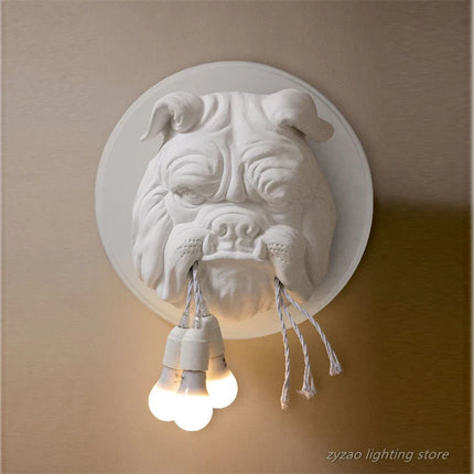 Applique murale décorative en résine animaux chiens — LZ4X9P2Q