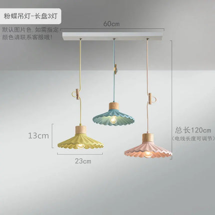suspension simple moderne led en ciment nordique