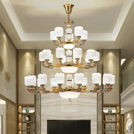 Lustre chinois grande taille pour décoration intérieure élégante — LZ4X9T2Q