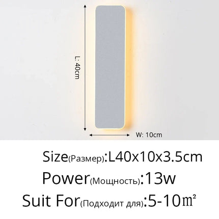 Applique murale LED tactile pour chambre et escalier — LZ7D9X
