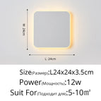 Blanc 24x24x3,5cm / Blanc chaud (2700-3500K)