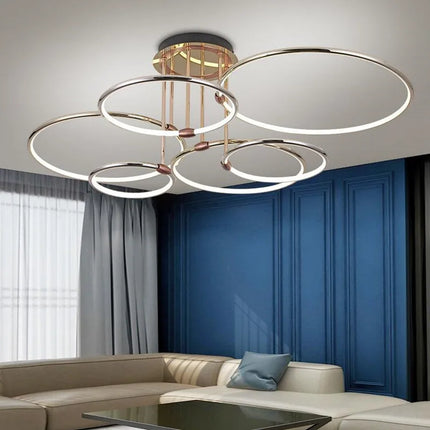 Lustre circulaire luxueux pour éclairage intérieur moderne — LZ4X9P2