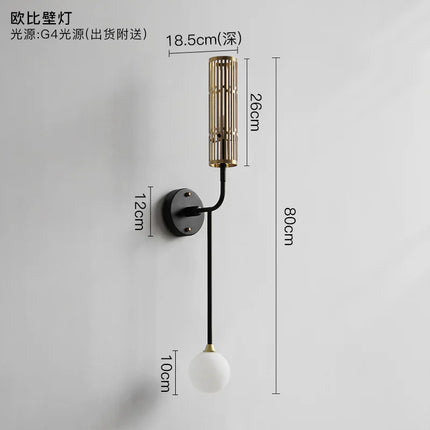 Applique murale LED G4 au design nordique moderne — LZ4X9P