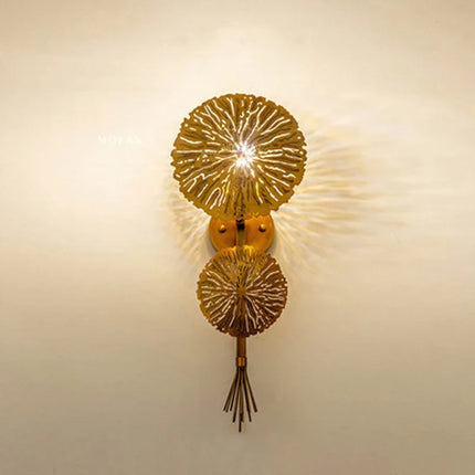 Applique murale design feuille de lotus pour salon et hôtel — LZ4P9XQ