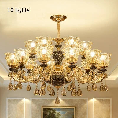 Lustre en cristal de luxe pour ambiance minimaliste — LZ4XQ9