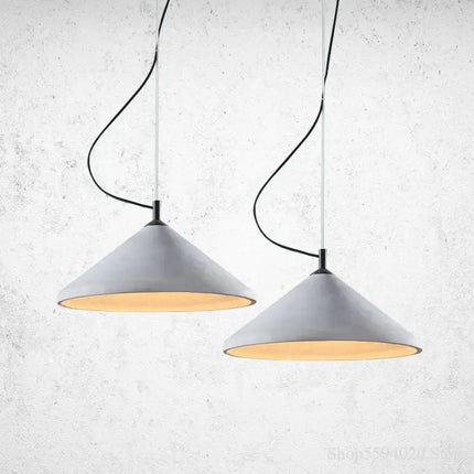 Lustre suspension rétro style loft en béton LED pour restaurant et salon — LZ4X9P2