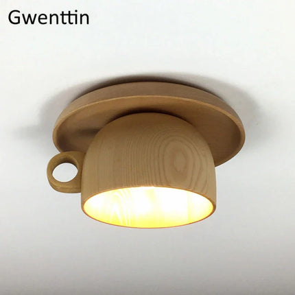 Plafonnier décoratif en bois style nordique moderne — LZ4X9P2Q
