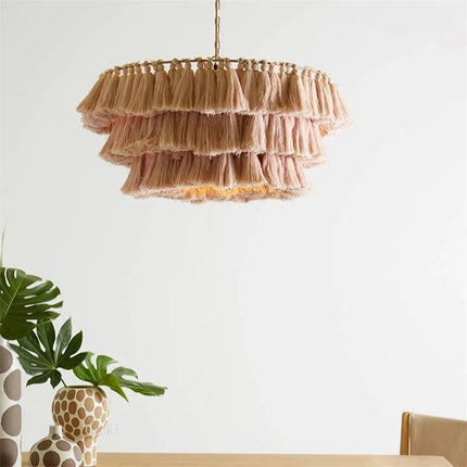 Suspension moderne en coton avec pampilles style nordique artistique — LZ4QX9