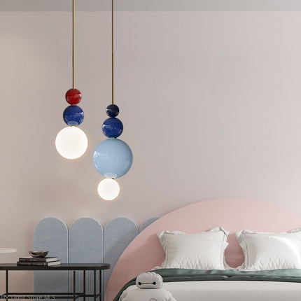 Suspension design en métal avec boules colorées Ginna — LZ4M9XQ