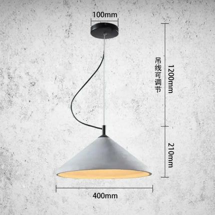 Lustre suspension design en béton pour bar et restaurant — LZ4X9T2