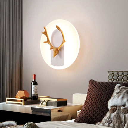 applique murale led moderne en fer et acrylique décorative
