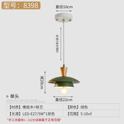 Lustre suspension créatif style macaron en fer forgé pour intérieur — LZ4Q7M9