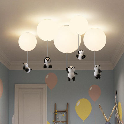 Plafonnier LED enfant avec motifs ballon et panda Otto — LZ4X9T2