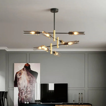 Lustre suspension en verre au design nordique créatif — LZ4X9P