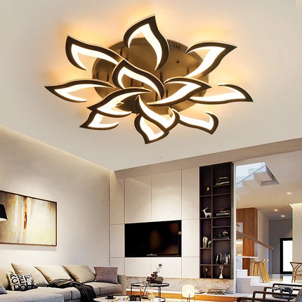 Plafonnier LED en acrylique à pétales en forme de fleur — LZ4X9T1
