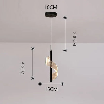Suspension design nordique moderne en acrylique pour restaurant — LZ4X9T