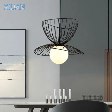 Suspension plafonnier LED en métal avec câble réglable design — LZ4P9XQ