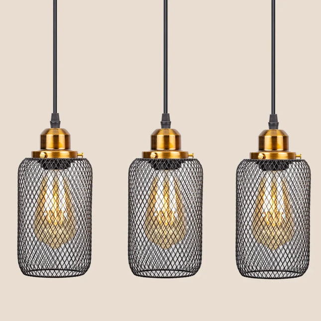 Suspension vintage minimaliste en cage pour bars et lofts — LZ4X9T