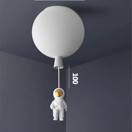 Plafonnier LED nordique avec motif astronaute et ballons pour enfants — LZ4X9QJ