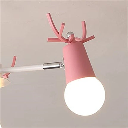 Lustre LED en bois style macaron pour chambre d’enfants — LZ4X9P