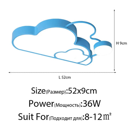 Plafonnier LED décoratif pour chambre et école maternelle — LZ4X9P2