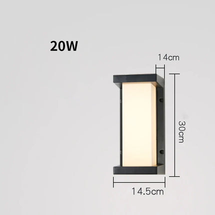 Applique murale LED ronde étanche IP54 pour extérieur et jardin — LZ4T9Q2