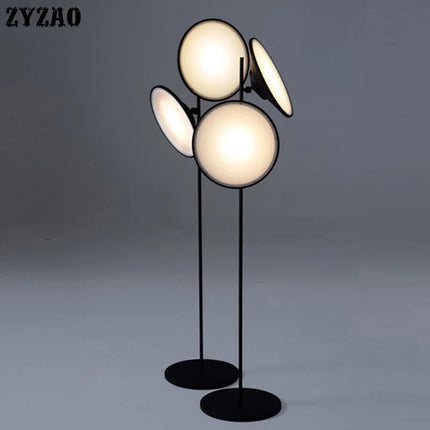Lampadaire double tête en fer style nordique moderne — LZ4P9XQ