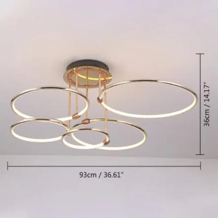 Lustre circulaire luxueux pour éclairage intérieur moderne — LZ4X9P2