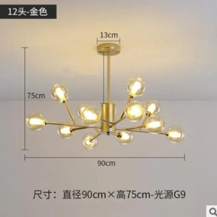 Lustre suspension globe industriel en verre et fer noir vintage — LZ4X9T2