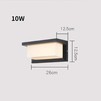 Applique murale LED ronde étanche IP54 pour extérieur et jardin — LZ4T9Q2