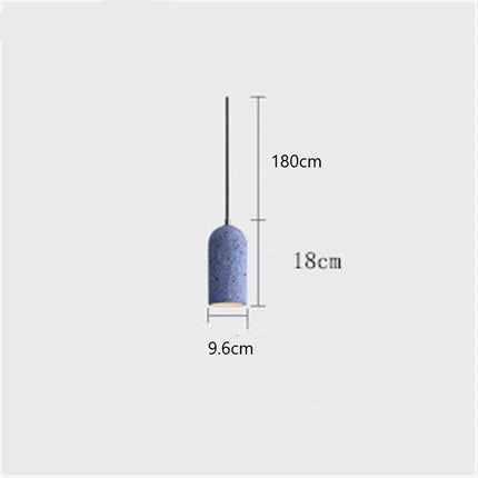 Suspension LED en ciment style industriel pour café et bar — LZ4X9P