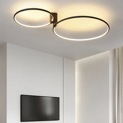 Plafonnier LED rond design scandinave en métal et aluminium — LZ4P9XJ