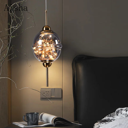Suspension moderne en verre créatif pour bar et boutique — LZ4X9P