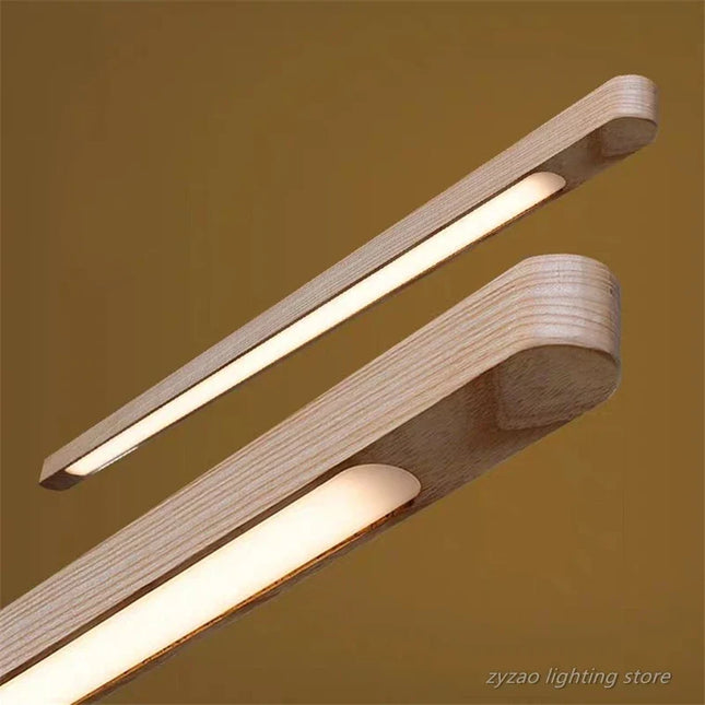 Suspension en bois au style nordique pour décoration intérieure moderne — LZ4T9QJ