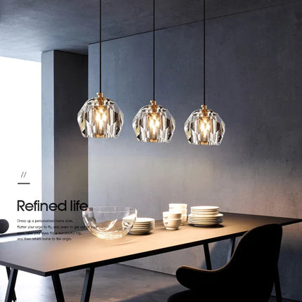 Lustre contemporain en cristal pour café, bar et restaurant — LZ4T9X