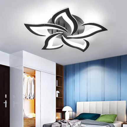 Plafonnier LED en acrylique à pétales en forme de fleur — LZ4X9T1
