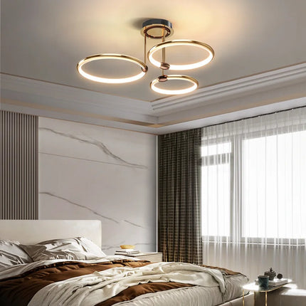Lustre LED postmoderne à anneau pour décoration nordique — LZ4X9T1