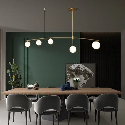 Lustre suspension nordique en métal et verre pour intérieur — LZ4Q7M2