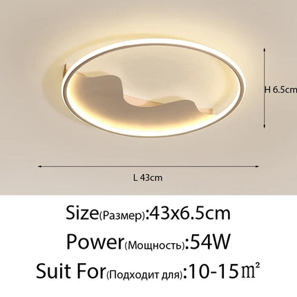 Plafonnier rond en aluminium pour éclairage décoratif intérieur — LZ4X9B