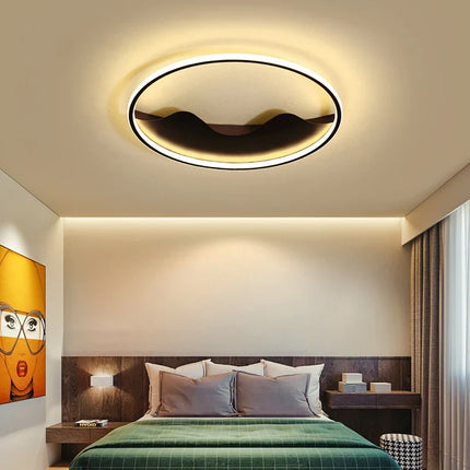 Plafonnier rond en aluminium pour éclairage décoratif intérieur — LZ4X9B