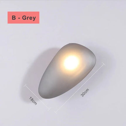 Applique murale LED design nordique forme galet pour chambre et escalier — LZ4X9P2