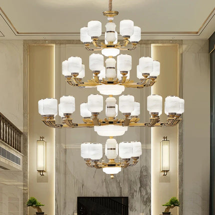 Lustre chinois grande taille pour décoration intérieure élégante — LZ4X9T2Q