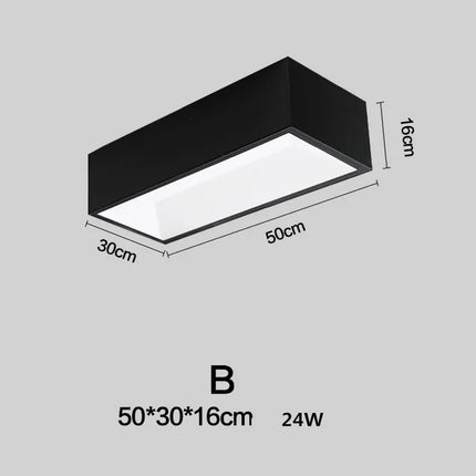 Plafonnier LED carré à intensité variable à installer soi-même — LZ4P9XQ