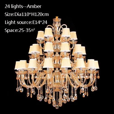 Lustre moderne en cristal et chrome pour éclairage de luxe — LZ4X9T