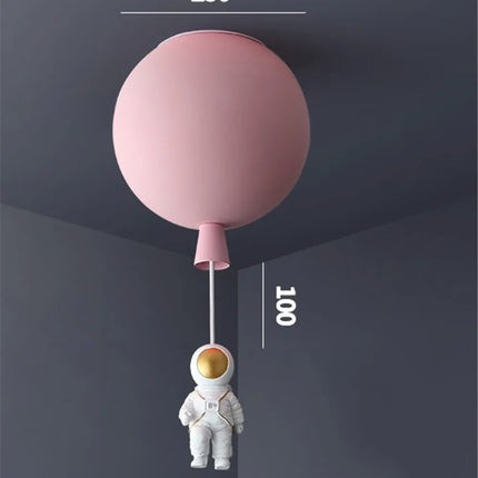 Plafonnier LED nordique avec motif astronaute et ballons pour enfants — LZ4X9QJ