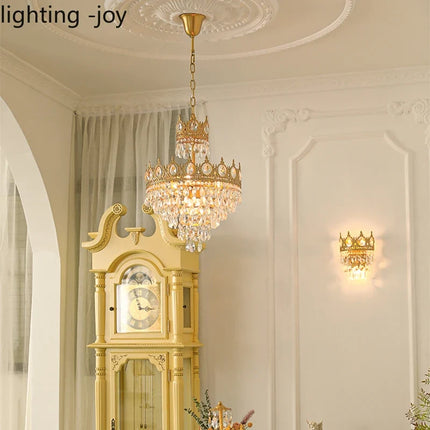 Lustre couronne moderne en cristaux pour intérieur — LZ4X9P2