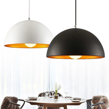 Suspension double couche demi-boule design moderne — LZ4X9P