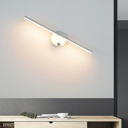 Applique murale LED nordique 8W blanc et noir pour intérieur avec interrupteur AC110V/220V — LZ4X9B2