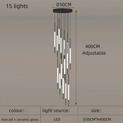 Lustre moderne pour décoration intérieure élégante et épurée — LZ4X9M