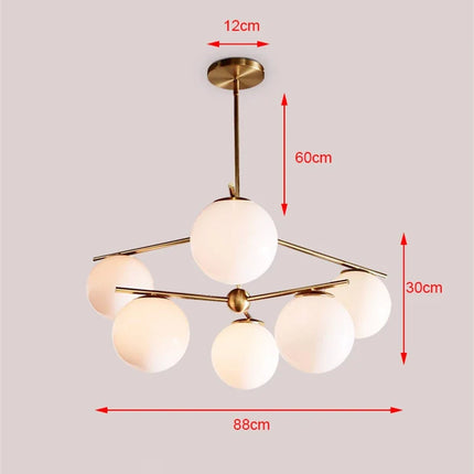 Lustre LED décoratif style nordique pour cuisine et restaurant — LZ4X9B2